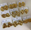 Fashion stainless Steel Jewelry Earrings Prevent Non Tarnish 18K Gold-Plated