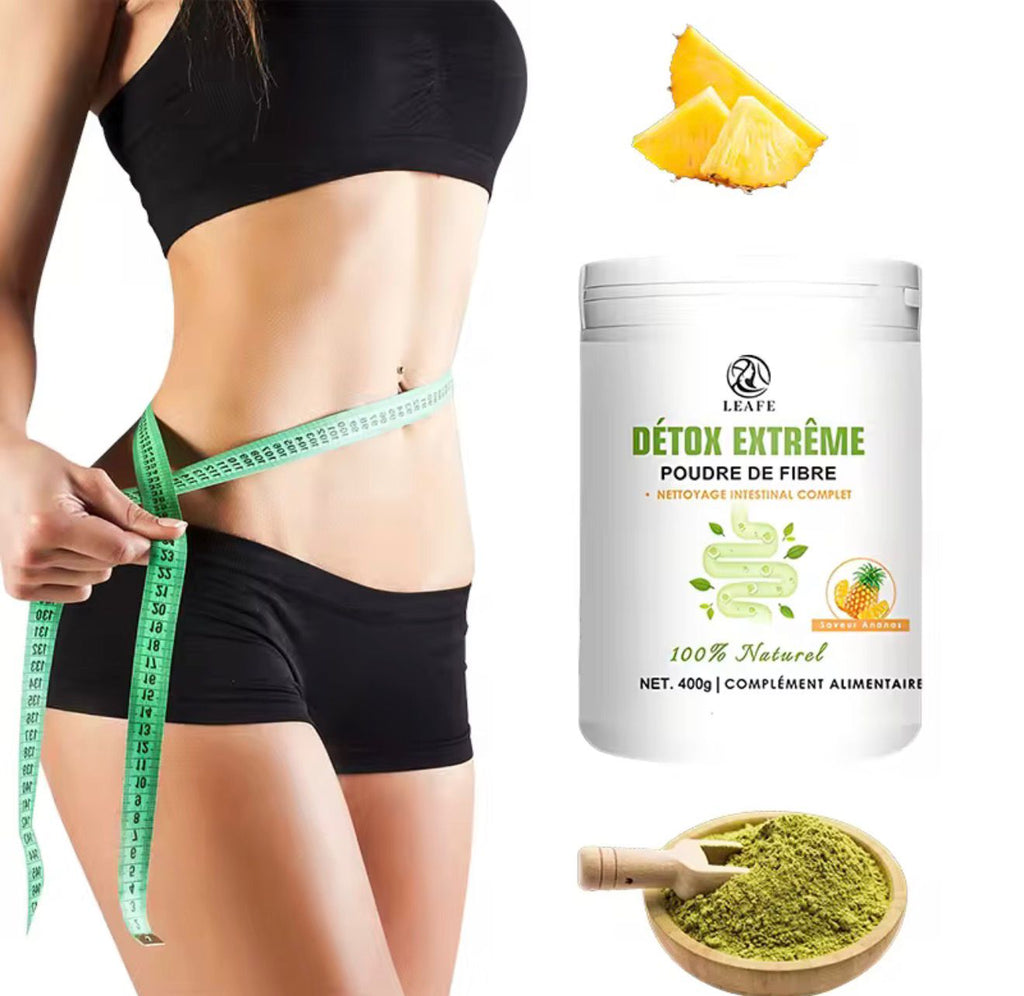 Natural Extreme Detox Powder Pineapple Flavor Adult Weight Loss Intestinal Support