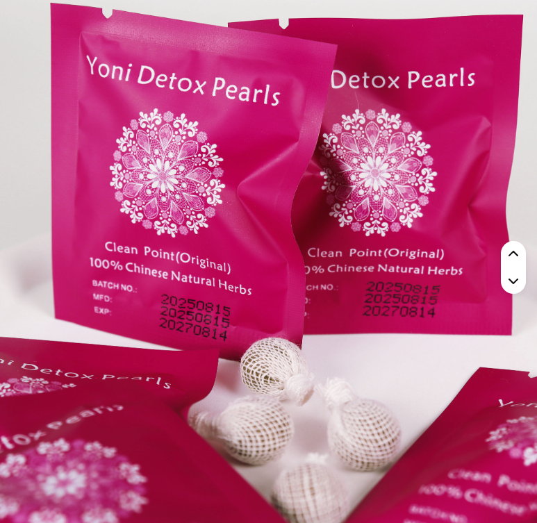 SereneCare Women's Vaginal Health Care Natural White Yoni Detox Pearls Clearing Tampons Pack of 6 for Detox and Relaxation